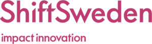 Rosa logotyp med texten Shift Sweden